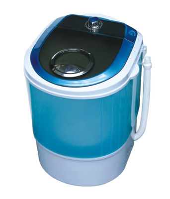 中国 ドライヤーが付いている青い携帯用静かな単一のたらいの洗濯機2.8 Kgの透明なプラスチック カバー サプライヤー