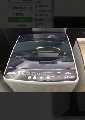 紫色のプラスチック天井荷重の大容量の洗濯機10kgの自動自由な地位 サプライヤー